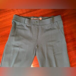 Betabrand Medium Teal Black Polka Dot Yoga Pants